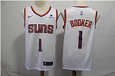 Suns 1 Devin Booker White Nike Swingman Jersey,baseball caps,new era cap wholesale,wholesale hats